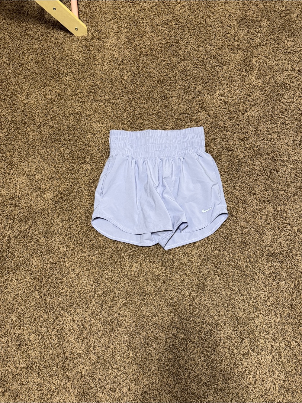 Nike Women's Light Lavender High-Waist Athletic Shorts